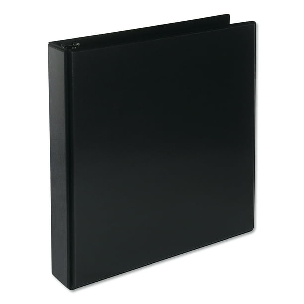 11 x 8.5 Black Deluxe Round Ring View Binder 3 Rings Pack of 1.5" Capacity
